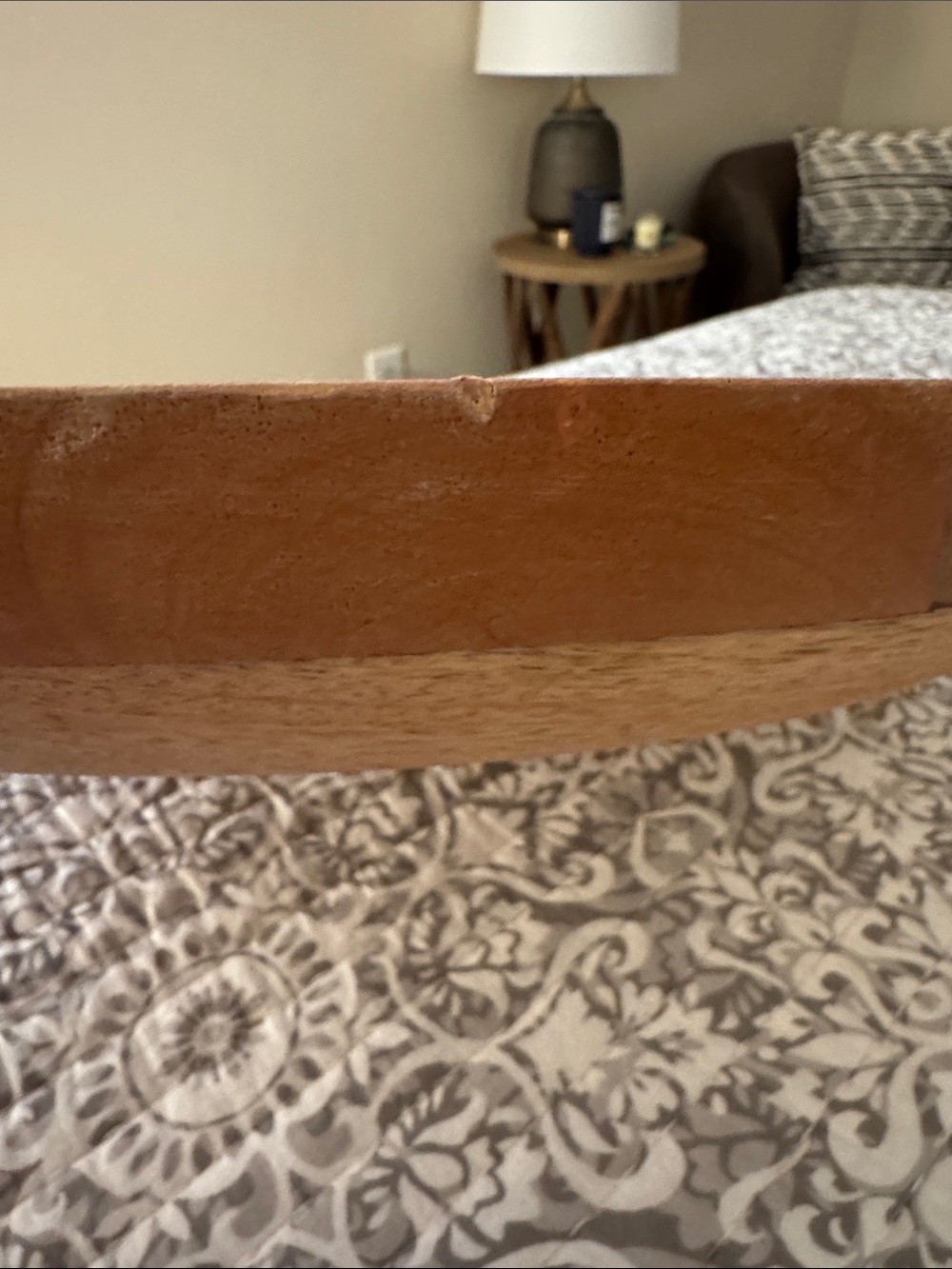 Round Mango Wood Serving Tray 22” across. - Picture 7 of 7